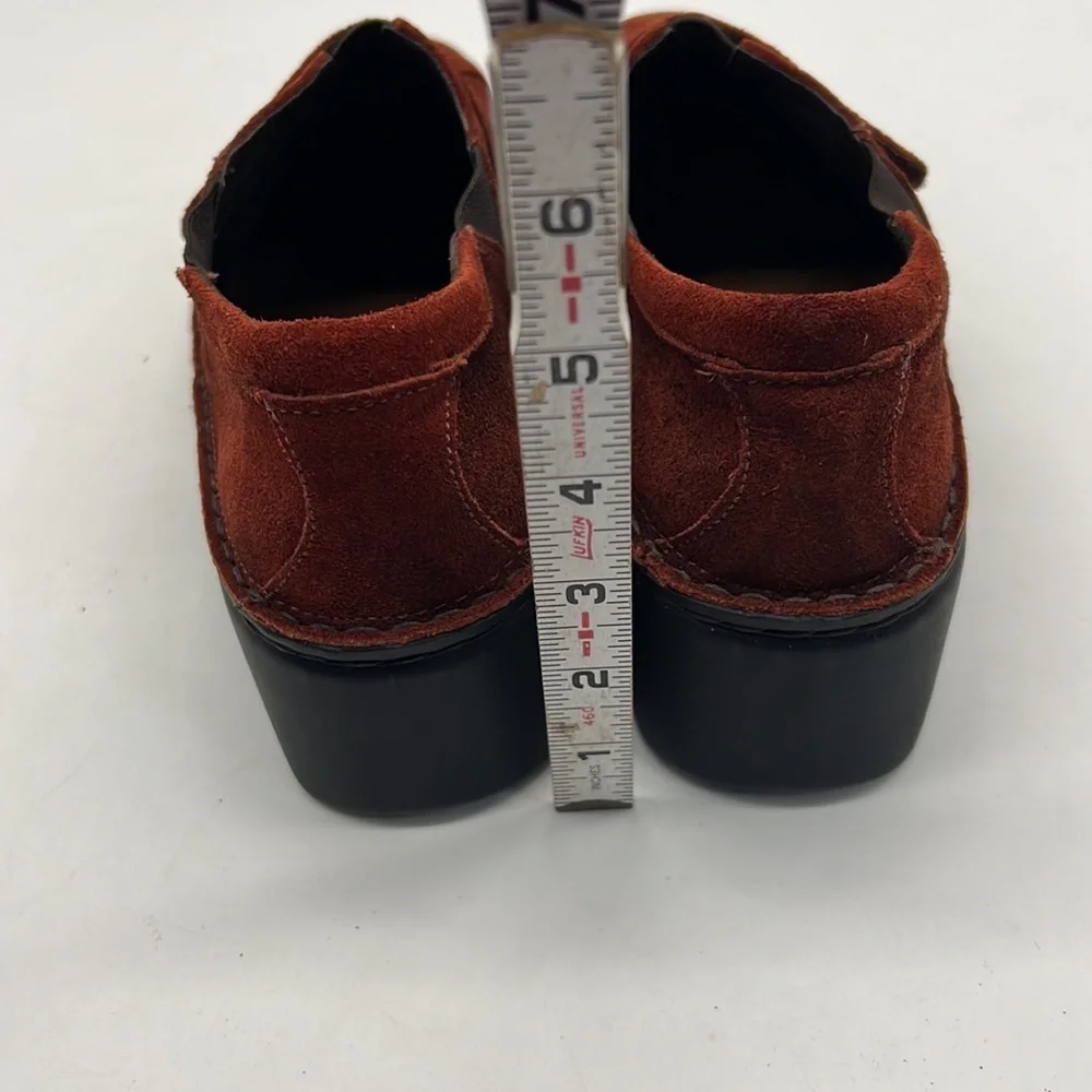 Naot Rust Colored Suede Loafers size 38